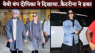 Deepika Padukone Flaunts Baby Bump But Katrina Kaif Hides With Denim Jacket