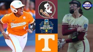 #3 Florida State vs #4 Tennessee | WCWS Bracket Final | 2023 College Softball Highlights