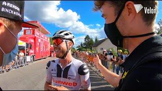 Marc Hirschi celebrates Tour de France Stage 12 win