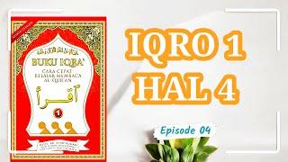 BELAJAR NGAJI AL QUR'AN KHUSUS PEMULA.. IQRO 1  HAL 4.. MUSHAF USTMANI