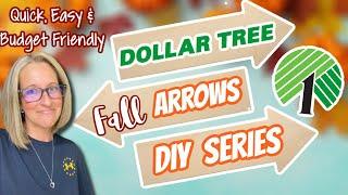 FALL ARROWS  Dollar Tree DIY SERIES | EASY DOLLAR TREE DIY on a BUDGET