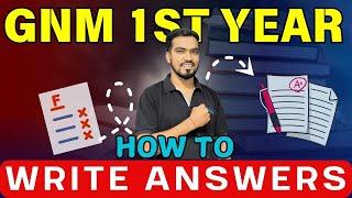 how to write answer in exam | gnm 1st year online classes | gnm nursing course | GNM 2024