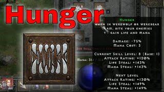 D2R Skills & Abilities - Hunger, Shapeshifting (Druid)