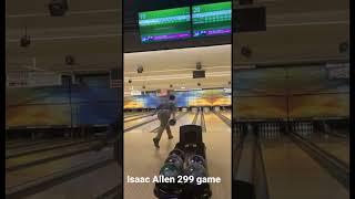 Isaac Allen 299 bowling game