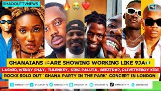 Kidi,King Paluta,Wendy Shay,Olivetheboy,Lasmid Beeztrap Rocks Soldout Ghana Party InThe Park concert