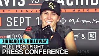 CAT ZINGANO REACTS TO WIN AGAINST GABBY HOLLOWAY - FULL POST-FIGHT VIDEO | BELLATOR 245