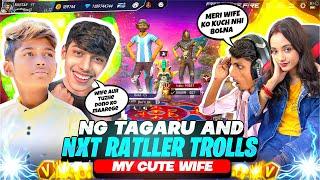 NG TAGRU AND NXT RATTLER TROLLS MY WIFE || FREE FIRE || @tagarugaming @rattleraman @NonstopGaming_