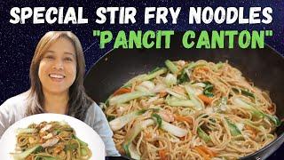 Stir Fry Noodles - Pancit Canton - LetsCookNZ -  pancit canton recipe -  how to cook pancit canton