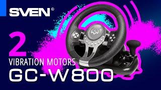 SVEN GC-W800 is a Windows, PS-3/4 and XB1 compatible gaming wheel.