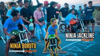 Laga500m 2 tak|| NINJA BORUTO (ft. Kicuk ) VS NINJA JACKLINE (ft. David ) Ramadhan Race..!