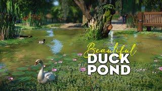 Enchanted little DUCK Pond with Swans and Mallards / Planet Zoo