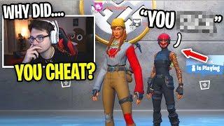 I Confronted a CHEATER In My Fortnite Customs For $100... (he said this)