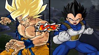 GOKU MID SUPER SAIYAN VS VEGETA | DRAGON BALL Z: BUDOKAI TENKAICHI 3