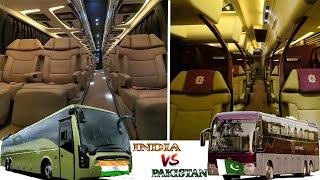 India vs Pakistan Most Luxury Bus || Luxury bus in India and Pakistan