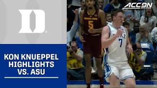 Duke's Kon Knueppel Gets Red-Hot In The 2nd Half vs. ASU