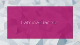 Patricia Barron - appearance