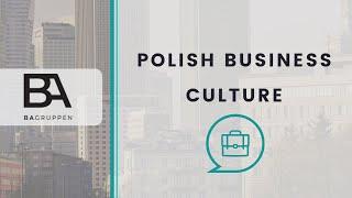 Polish business culture.