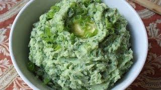 Colcannon - St. Patrick's Day Potato Recipe - Mashed Potatoes with Kale, Leeks, and Spring Onions