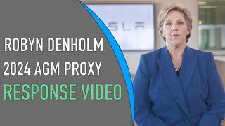 ROBYN DENHOLM - Tesla 2024 AGM Proxy Voting Instructions - RESPONSE VIDEO