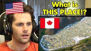 American Reacts to the STRANGEST Places in Canada