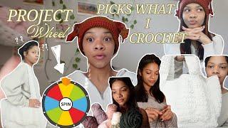 spin the wheel picks my crochet projects... | crochet vlog