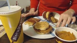 ASMR Soft Spoken ~ Biscuitville + Eating Sounds & Ramble