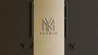 Logo name YASMIN#logo #logodesign #nameart #drawing #shorts #ytshorts #trending #viral #tattooideas