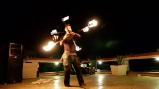 Pyrodanza presents: Luis Wachong performing 5 multi-staff contact