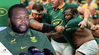 Ox Nche reveals how personal scrums become between teams | Springbok Press Conference