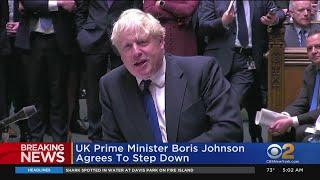 UK Prime Minister Boris Johnson resigns