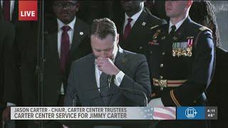 Jimmy Carter's grandson Jason Carter gives emotional speech at the Carter Center | Full remarks