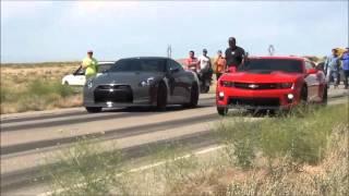 Nissan GTR R35 Street Racing Camaro ZL1