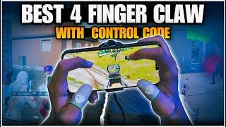 BEST 4 FINGER CLAW WITH CONTROL CODE AND 4K HANDCAM| BGMI 3.4 UPDATE | Mew2.