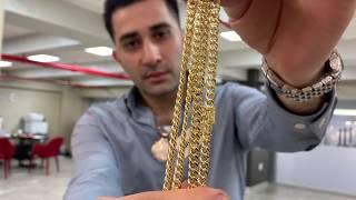 Miami Cuban Link Chain Semi Hollow 14K Yellow Gold