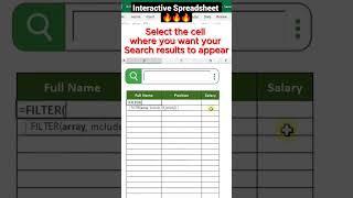 Interactive Spreadsheet  #excelhacks #exceltips #exceltricks #exceltutorial @XLR8_UR_XL