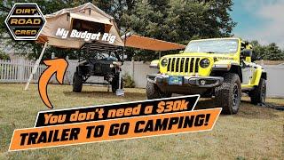 My Budget Jeep Wrangler Overland Camping Trailer!