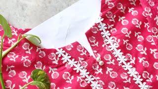 Steps for Beginners Easy Kurti Front Neck Design\ sewing tutorial