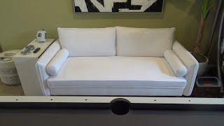 MODWAY REVIVE CONTEMPORARY MODERN FABRIC UPHOLSTERED SOFA IN WHITE CUSTOMER REVIEW SOFAS FURNITURE