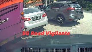 8jul2024 river valley road accident btw #SBS3731E & #SMF2221E nissan sylphy  while turn right