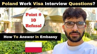 Poland Embassy Interview For Work Visa | Questions and Answers | Poland Work Visa In 2024