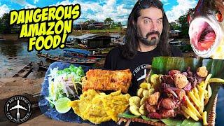 AMAZON FOOD THAT BITES BACK! Arapaima, Hojuela, Ajiaco, Linguica sausage and more!