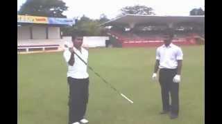 drum major drills practice session  (mace drills)