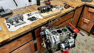 Rebuilding a 3 Cylinder Diesel Engine / Mitsubishi L3E / No Compression