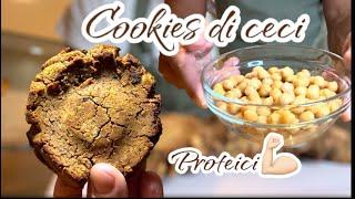 COOKIES di ceci  PROTEICI e con pochi carboidrati. Mangiamo i legumi in maniera diversa .