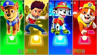 PAW Patrol - Chase  Ryder  Marshall  Rubble  Tiles Hop EDM Rush