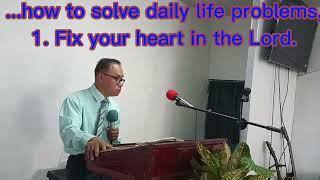 Pastor Errol Mares preaches on "His heart is fixed, trusting in the Lord"