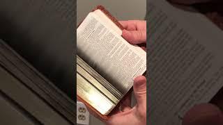 KJV Mini Pocket Bible - Tan LuxLeather