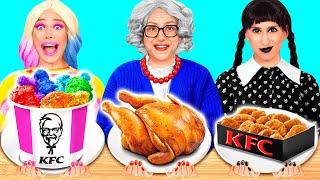 Me vs Grandma Cooking Challenge | Funny Situations and Fails by BaRaDa Challenge