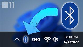 How to Add or Remove Bluetooth icon on taskbar in Windows 11