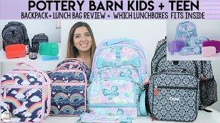 Pottery Barn Kids Backpacks Lunchboxes + PBTeen Review + Yumbox + Easy Lunchboxes